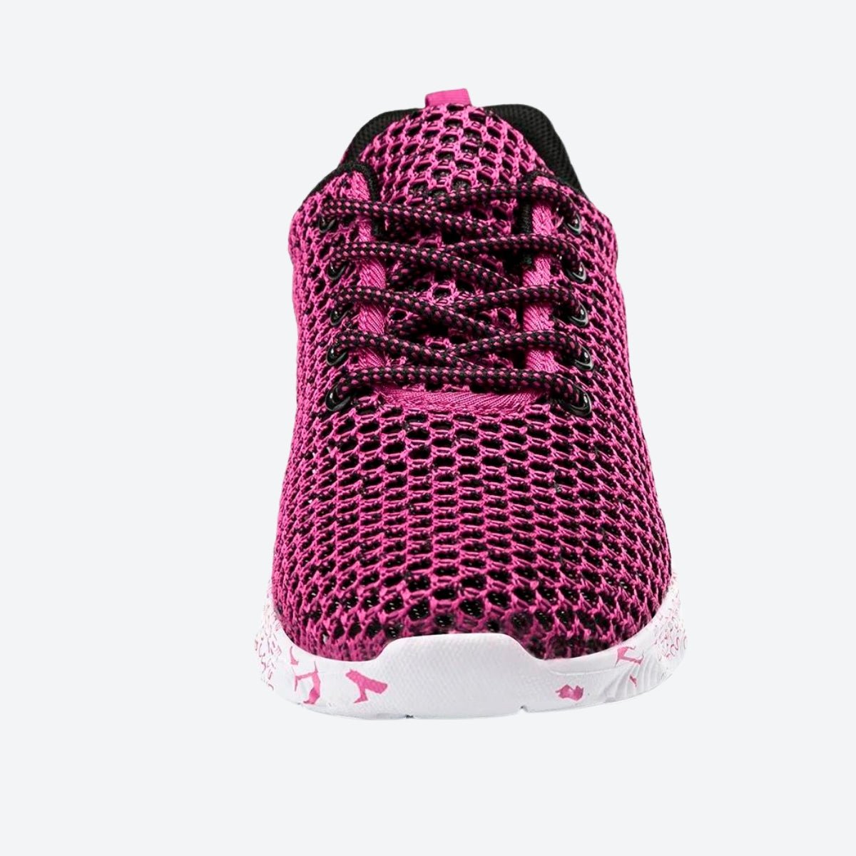 Wanderschuhe Slip-On leichte Mesh-Joggingschuhe Obermaterial aus Strick rutschfest atmungsaktiv Trainingsschuhe
