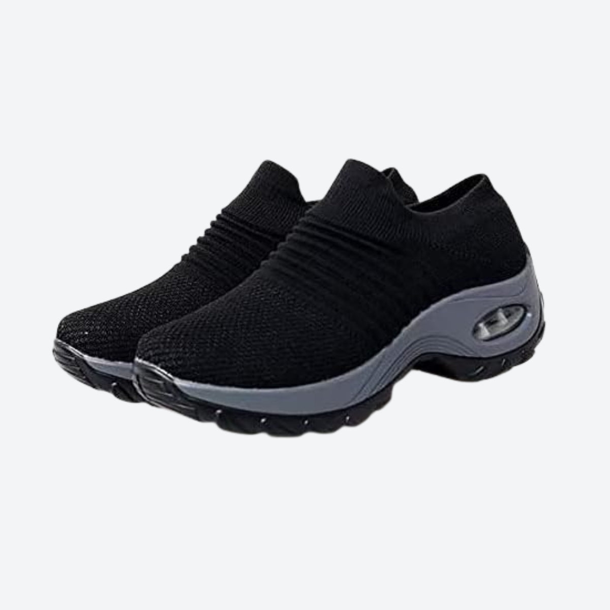 Damen Air Cushion Sport Laufschuhe Atmungsaktive Mesh Walking Slip-on Sneakers