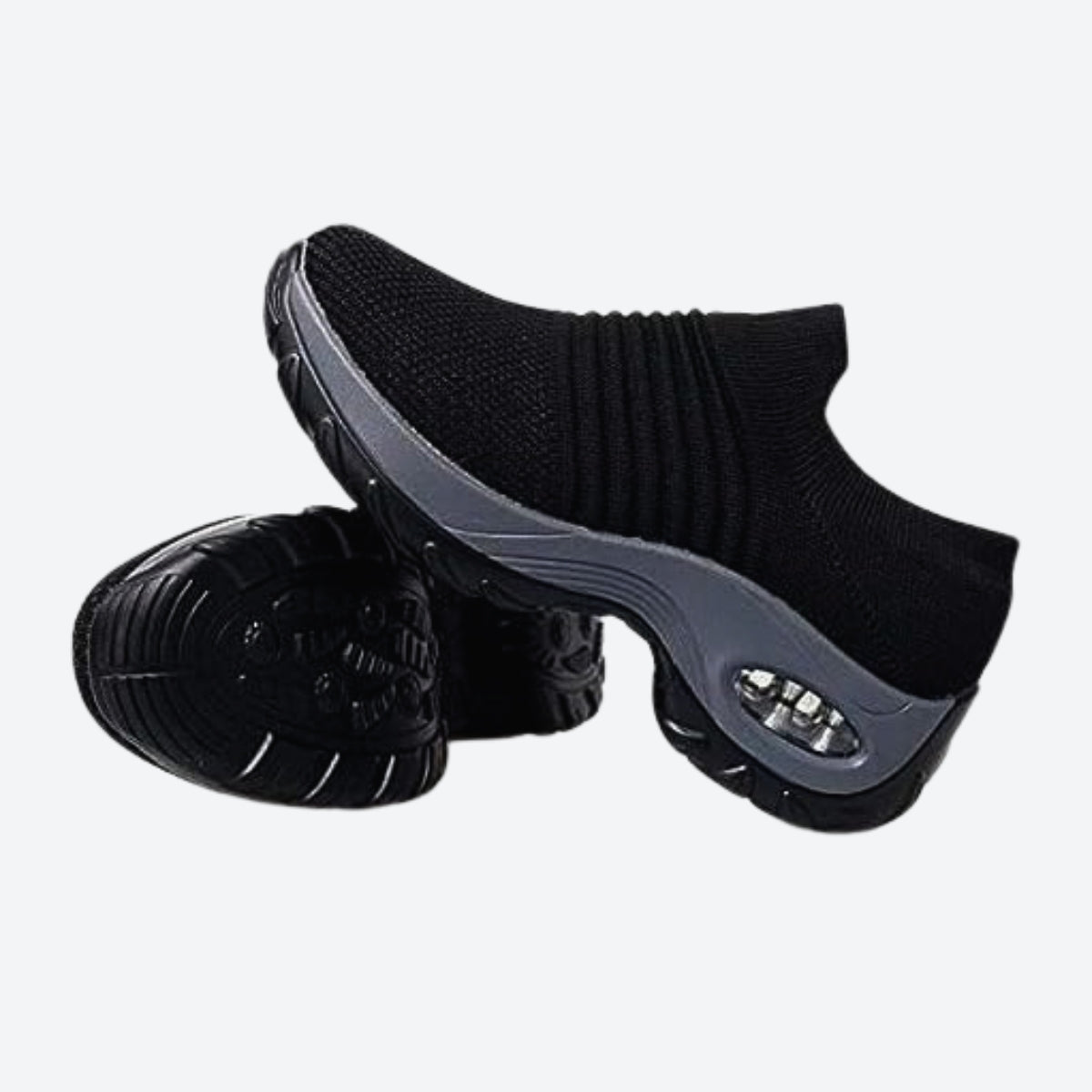 Damen Air Cushion Sport Laufschuhe Atmungsaktive Mesh Walking Slip-on Sneakers