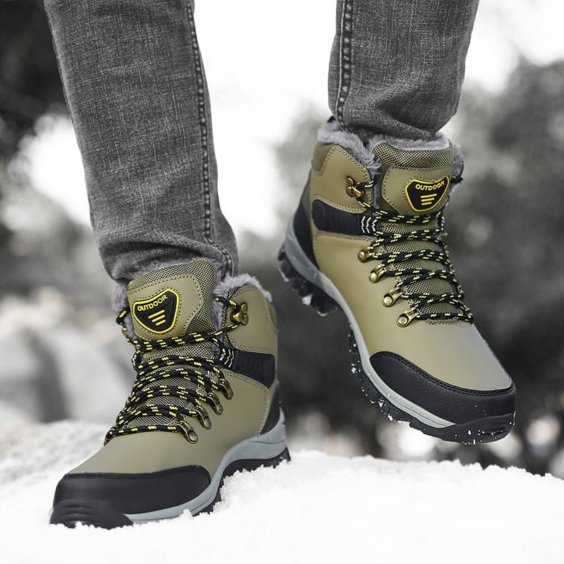 Herren Winterstiefel Orthopädische Schuhe - Grün