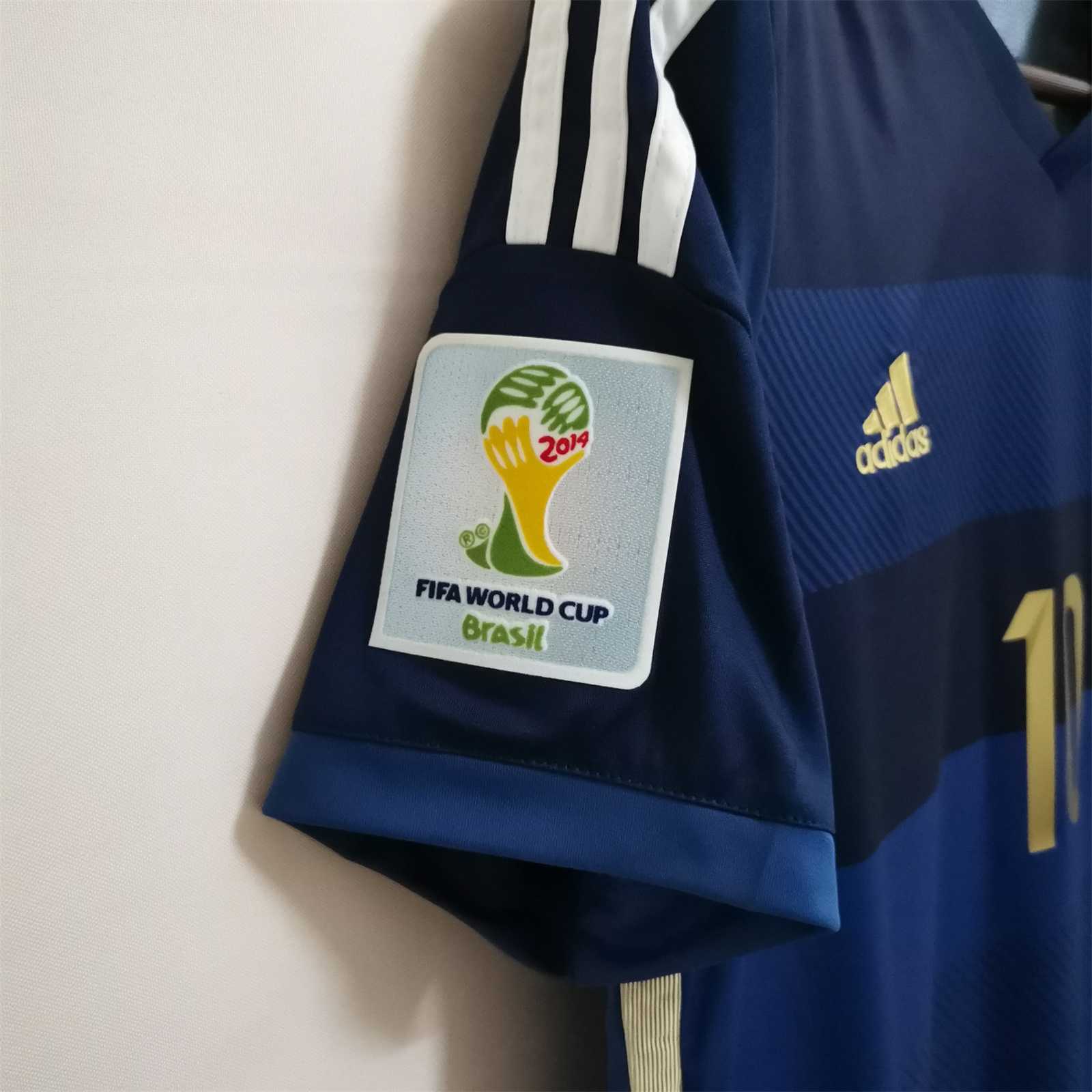 Messi Argentina Away World Cup Final 2014 Jersey