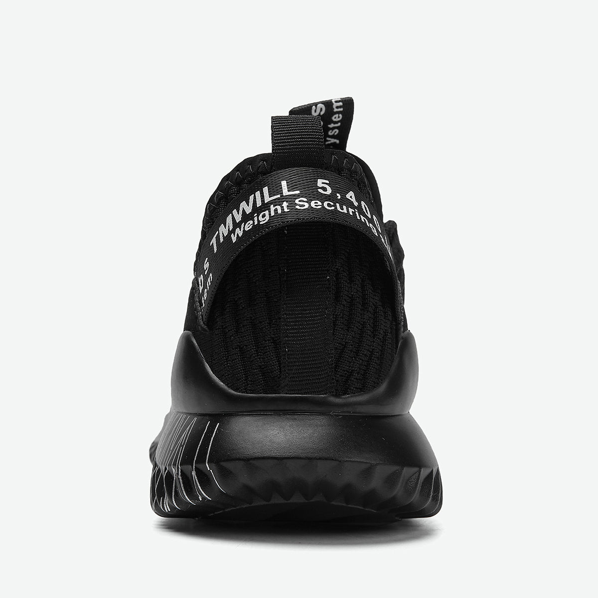 Lopsie Schwarze Tennisschuhe für Damen Wanderschuhe sportliche Sneakers leichte Laufschuhe