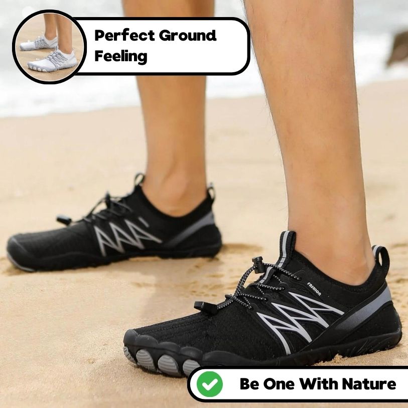 Komfortable orthopädische Minimal-Schuhe – Schwarz