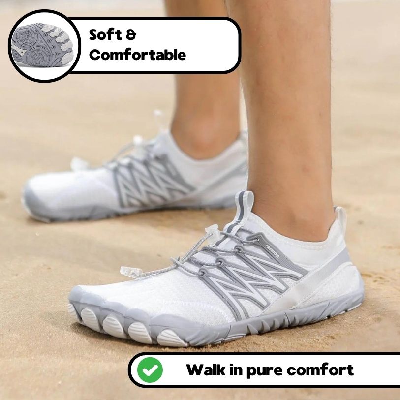 Bequeme Barfuß Orthesenschuhe -Grau