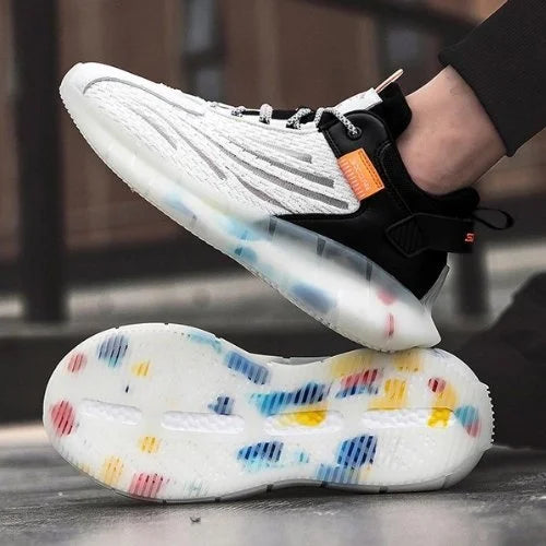 Air Sole Sneakers Galaxy Neon High Tops Schuhe Herren Laufschuhe