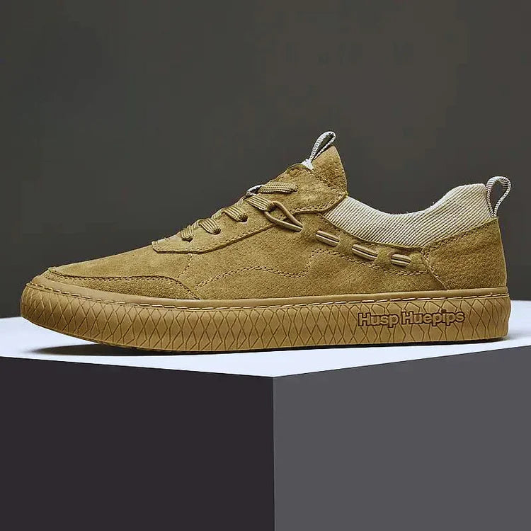 Lässige Wildleder-Sneakers für Herren mit strukturierter Sohle