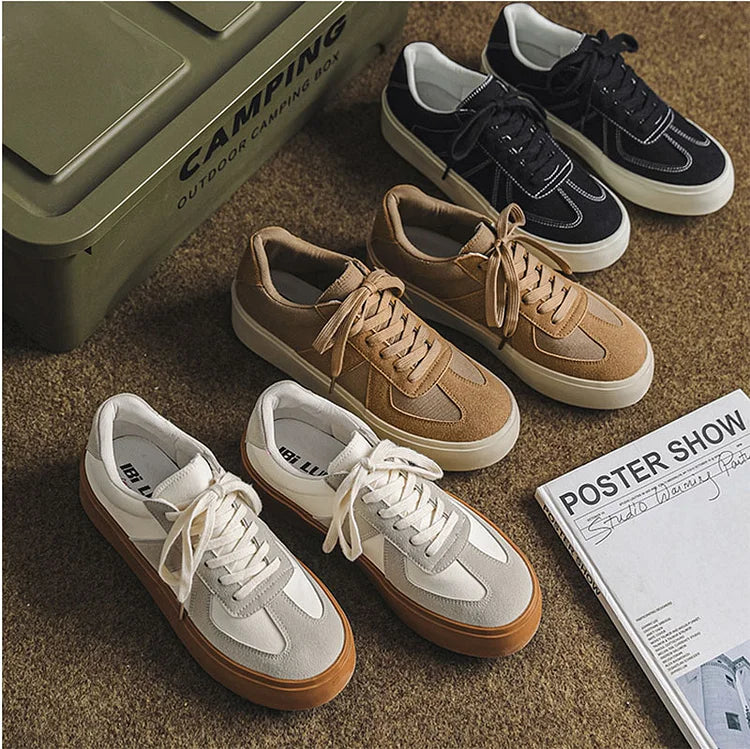 Herren Bundeswehr Sneaker Casual Dicke Sohle Bequem Modisch Sportschuhe