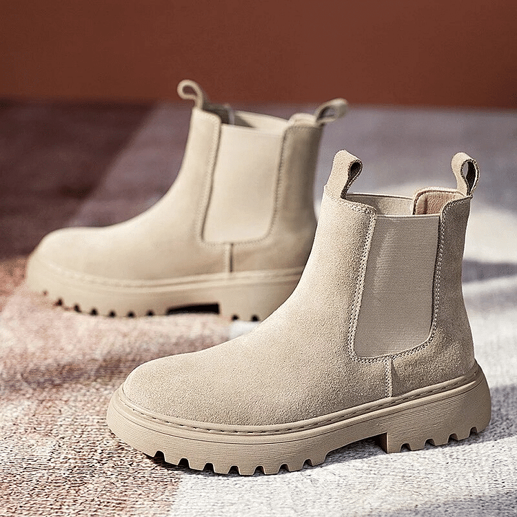 Orthopädische Stiefeletten für Damen mit dicker Sohle