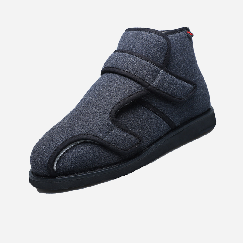 M-ICE GUARD Leicht an- und auszuziehende verstellbare extra breite Stiefel ohne Schnürung