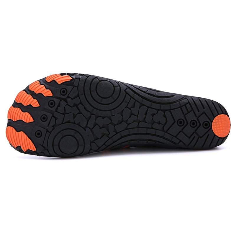 Blau-orange Universal-Barfuß-Orthopädieschuhe mit rutschfester Sohle