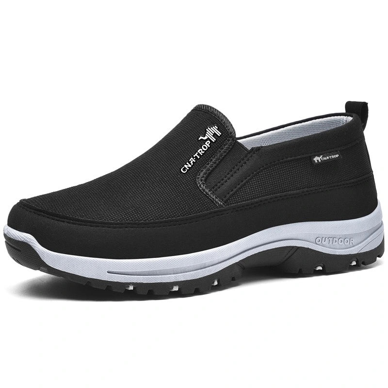 Atmungsaktive orthopädische leichte Wanderschuhe für unterwegs - Schwarz