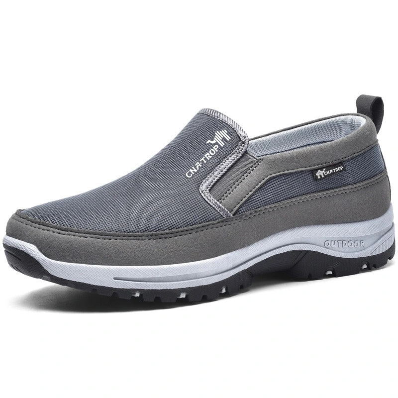 Atmungsaktive orthopädische leichte Wanderschuhe für unterwegs - Grau