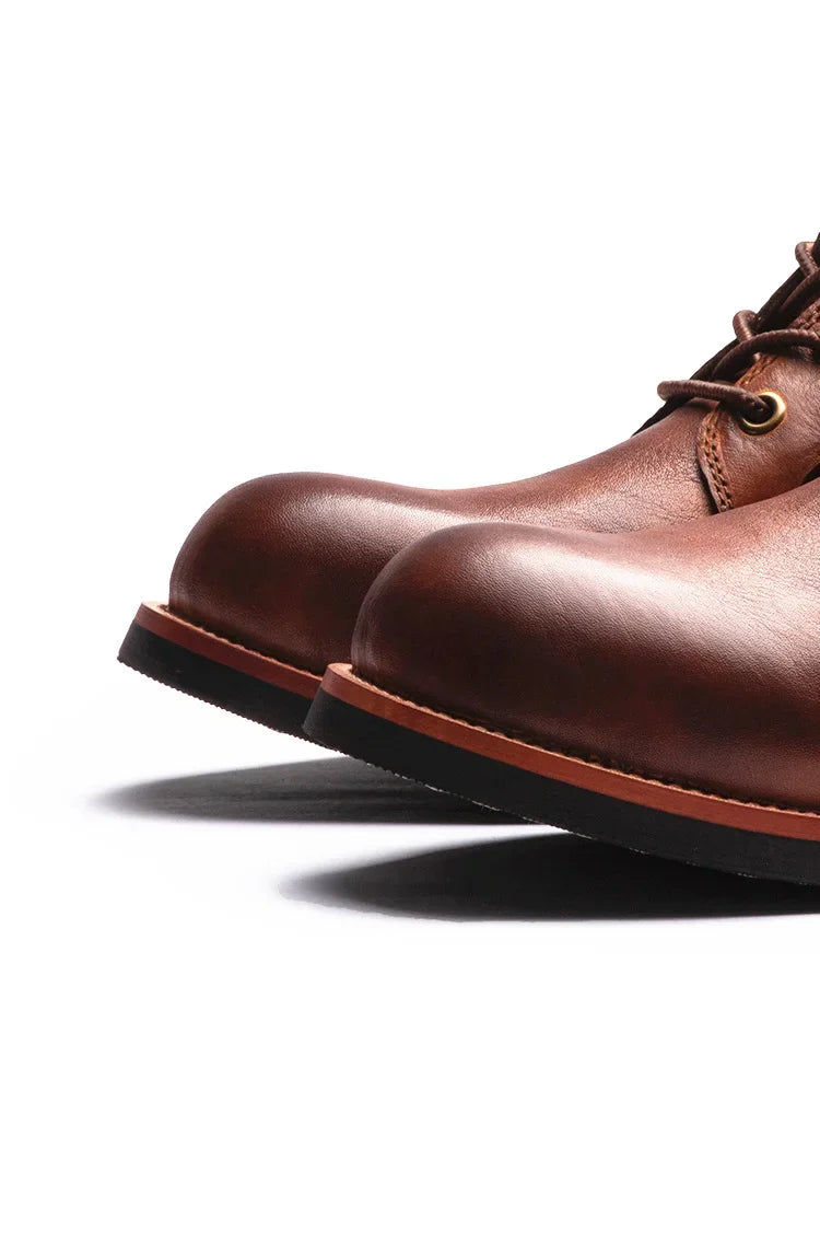 Herren wasserdichte rutschfeste Chukka-Stiefel mit Fußgewölbeunterstützung im Vintage-Stil