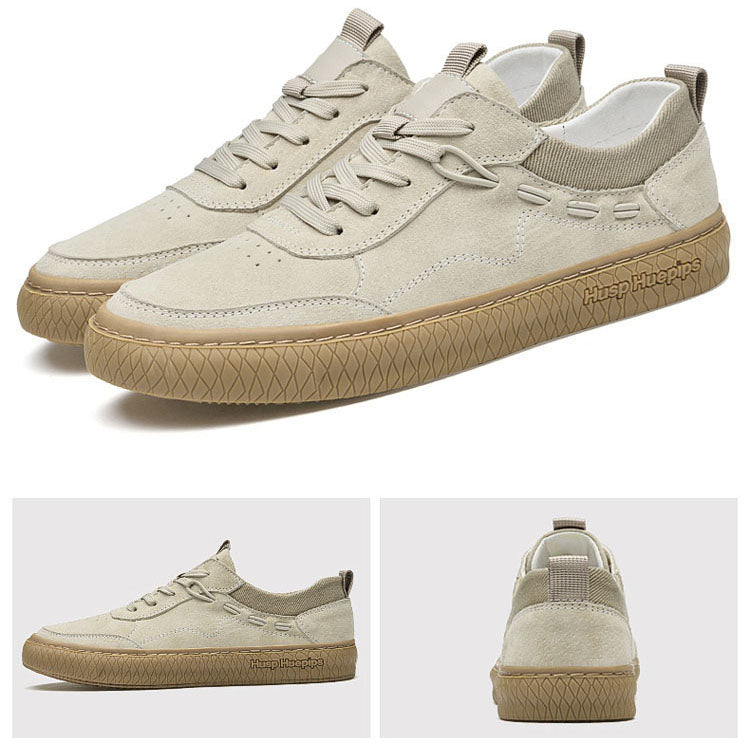 Lässige Wildleder-Sneakers für Herren mit strukturierter Sohle