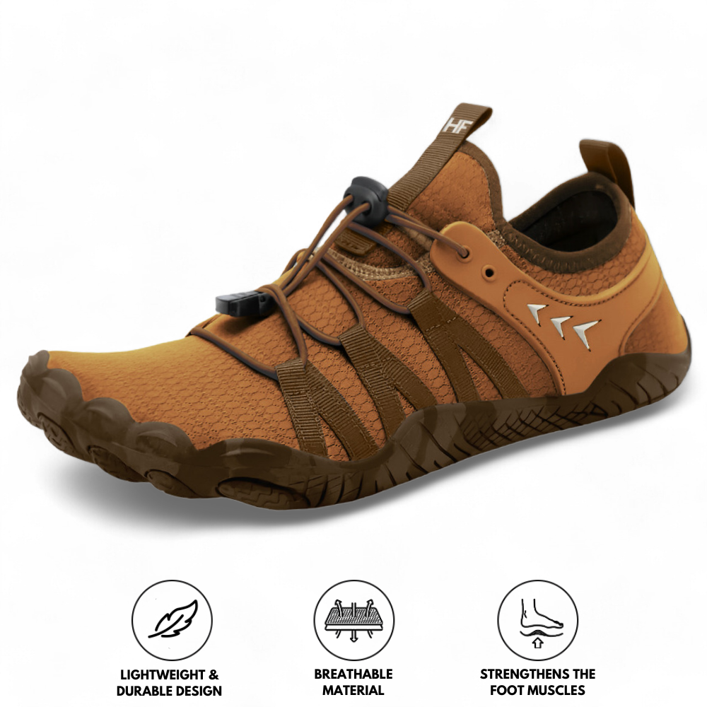 Rutschfeste Barfuß-Wanderschuhe - Beige
