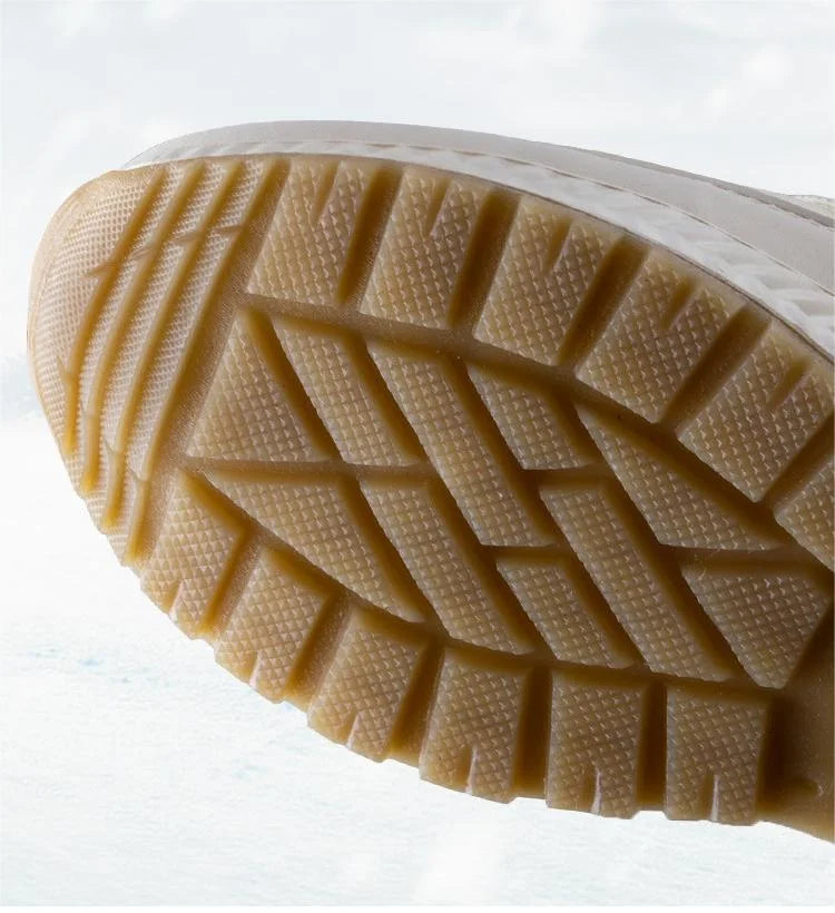 Winter-Schneestiefel aus rutschfestem Samt mit Schnürung