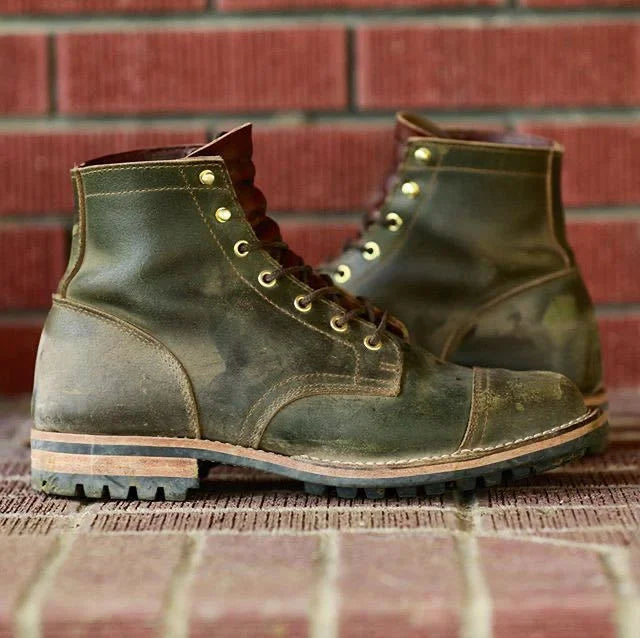 Retro Low Heel Herren Casual All-Match Herren Kurze Stiefel