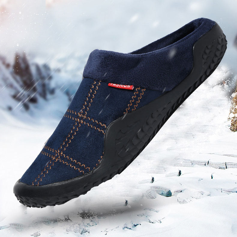 Winter Plüsch Hause Baumwolle Hausschuhe Große Outdoor Schuhe