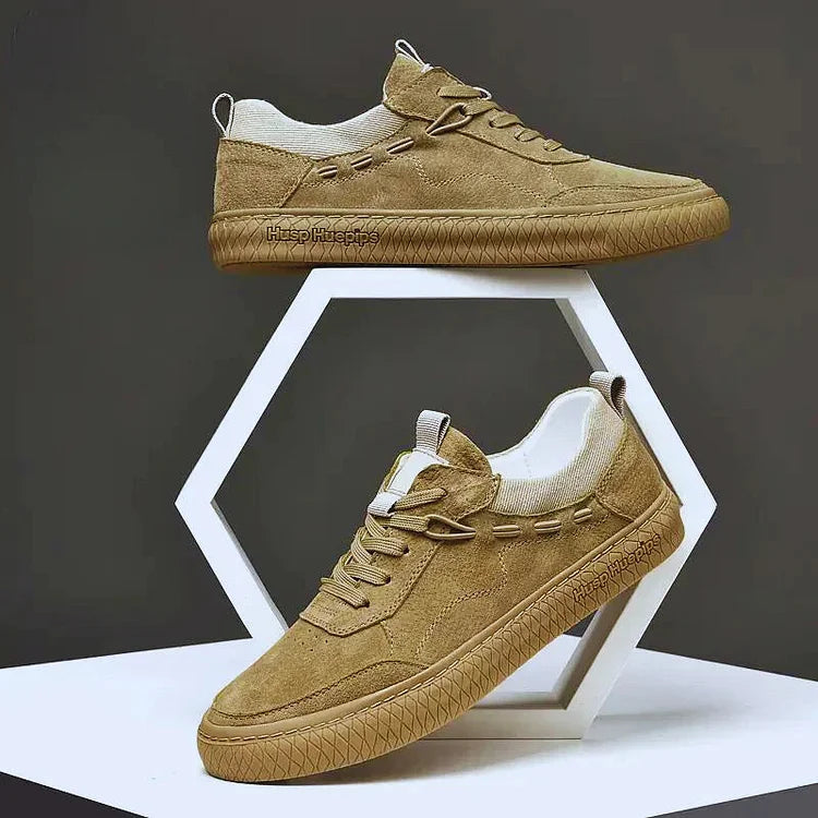 Lässige Wildleder-Sneakers für Herren mit strukturierter Sohle