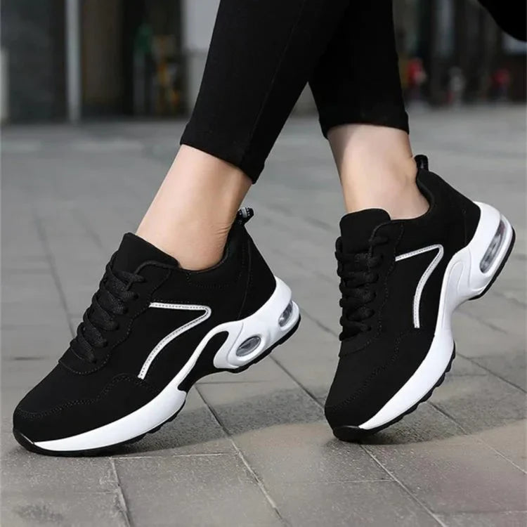Orthopädische Keil-Sneakers für Damen schlagfeste stilvolle Freizeitschuhe