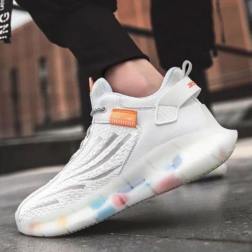 Air Sole Sneakers Galaxy Neon High Tops Schuhe Herren Laufschuhe