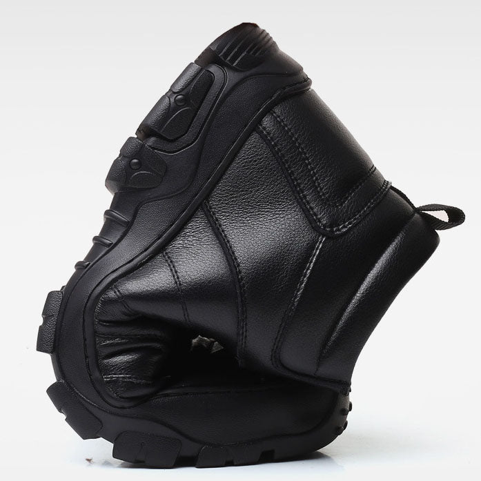 Winterstiefel – Wasserdichte pelzgefütterte Lederstiefel für Herren