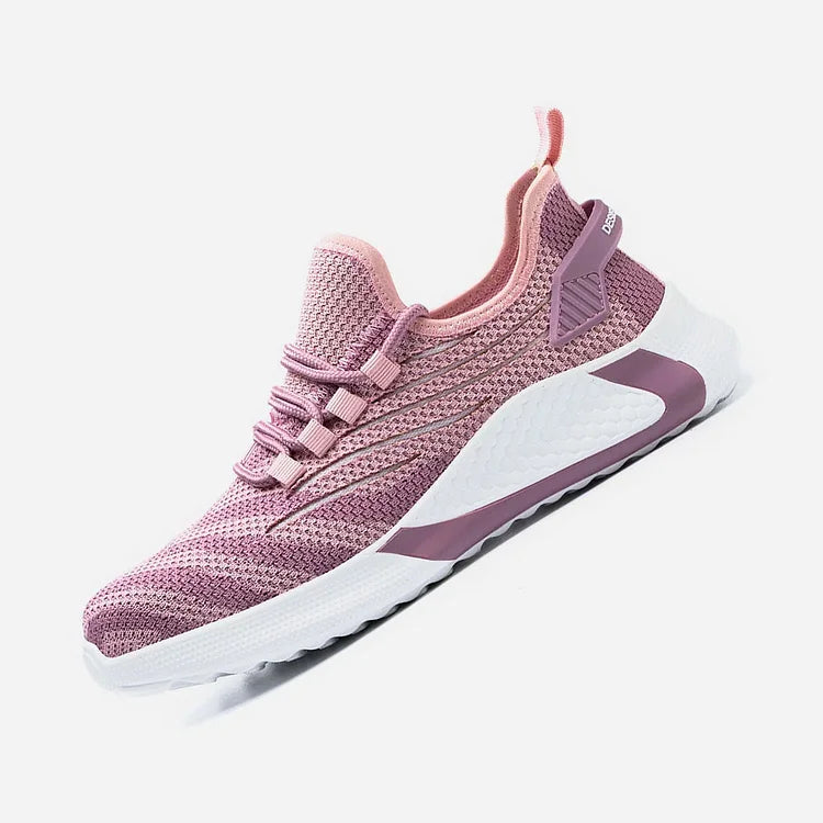 Damenschuhe mit Stahlkappe leicht atmungsaktiv durchstichfest flexibel Rosa