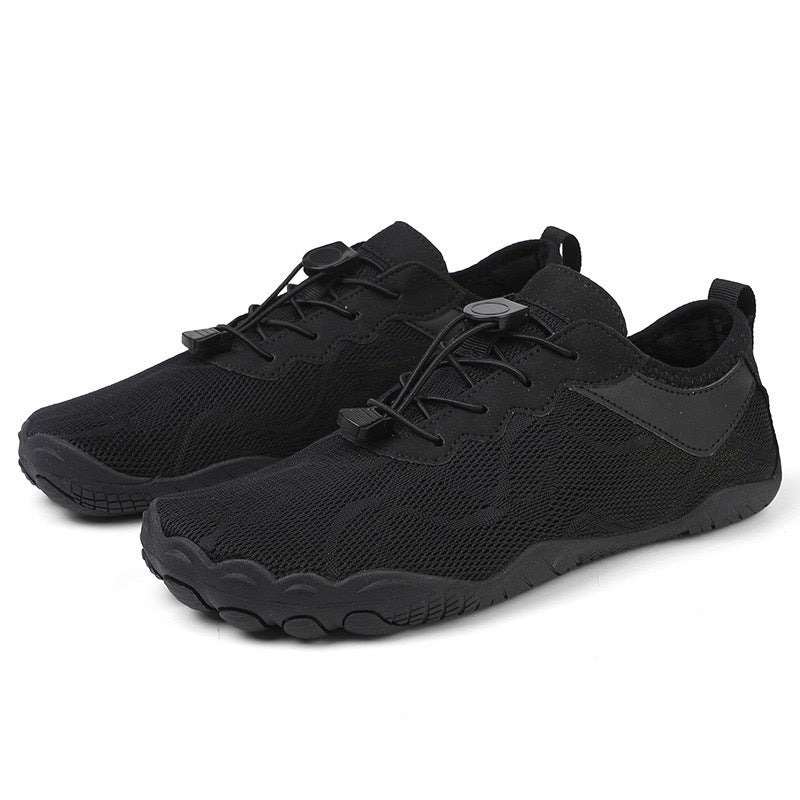 Komfortable Barfußschuhe mit Einlegesohlen und Anti-Rutsch-Sohle – Schwarz