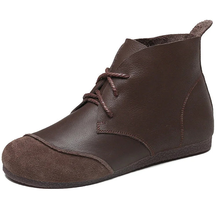 Honyy Premium Schnürstiefeletten echte bequeme Lederstiefel