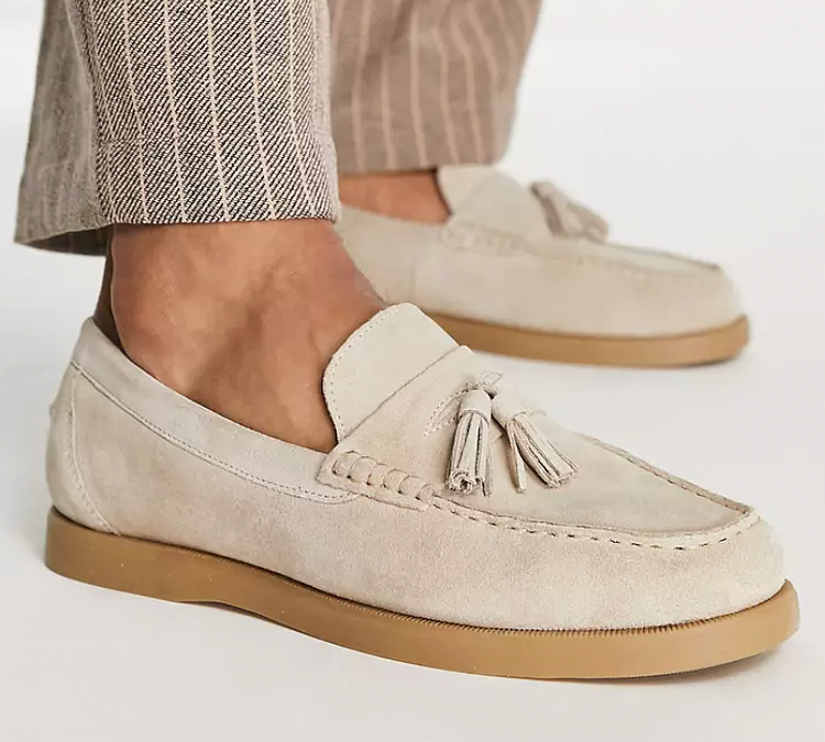 Klassische Herren-Loafer aus Wildleder