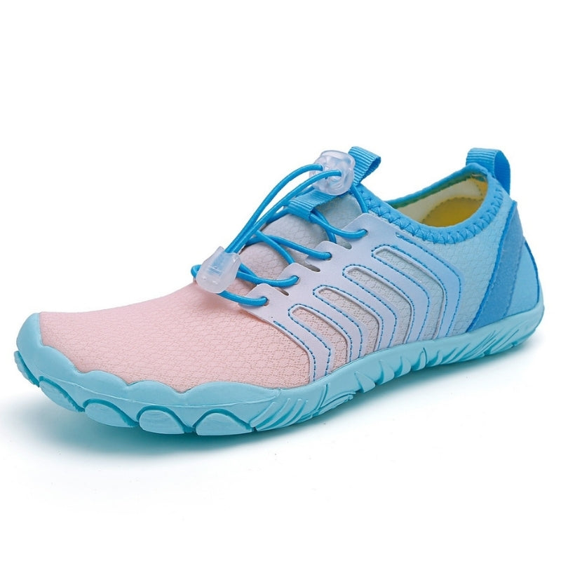 Rutschfeste Barfuß-Orthopädieschuhe - Hellblau