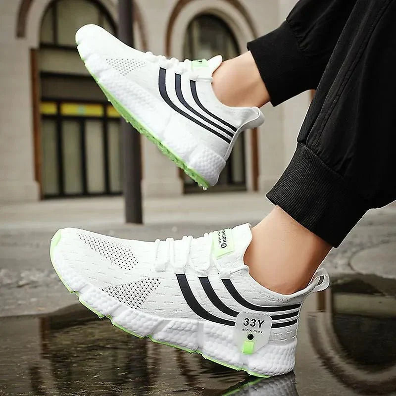 BreezeStep Vulkanisierte Sneakers – Unisex Slip-On Mesh-Wander- und Laufschuhe