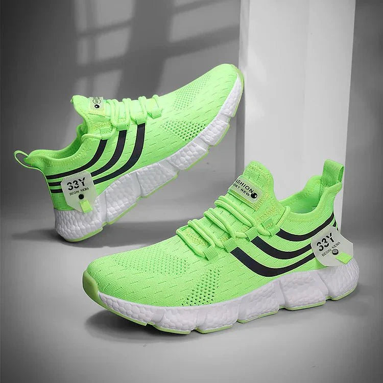 BreezeStep Vulkanisierte Sneakers – Unisex Slip-On Mesh-Wander- und Laufschuhe