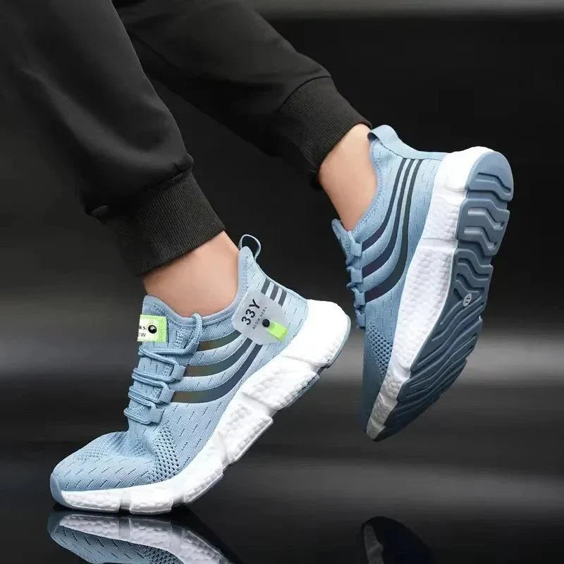 BreezeStep Vulkanisierte Sneakers – Unisex Slip-On Mesh-Wander- und Laufschuhe