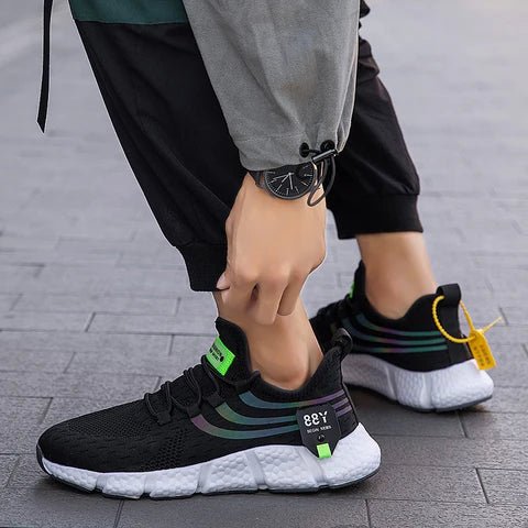 BreezeStep Vulkanisierte Sneakers – Unisex Slip-On Mesh-Wander- und Laufschuhe
