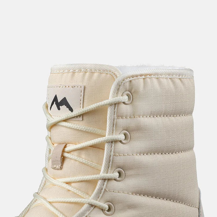 Winter-Schneestiefel aus rutschfestem Samt mit Schnürung