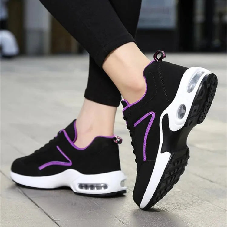 Orthopädische Keil-Sneakers für Damen schlagfeste stilvolle Freizeitschuhe