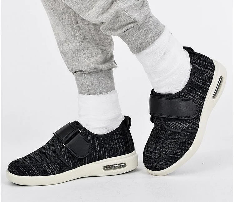 Weite Stretch-Schuhe ohne Schnürung verstellbarer Verschluss