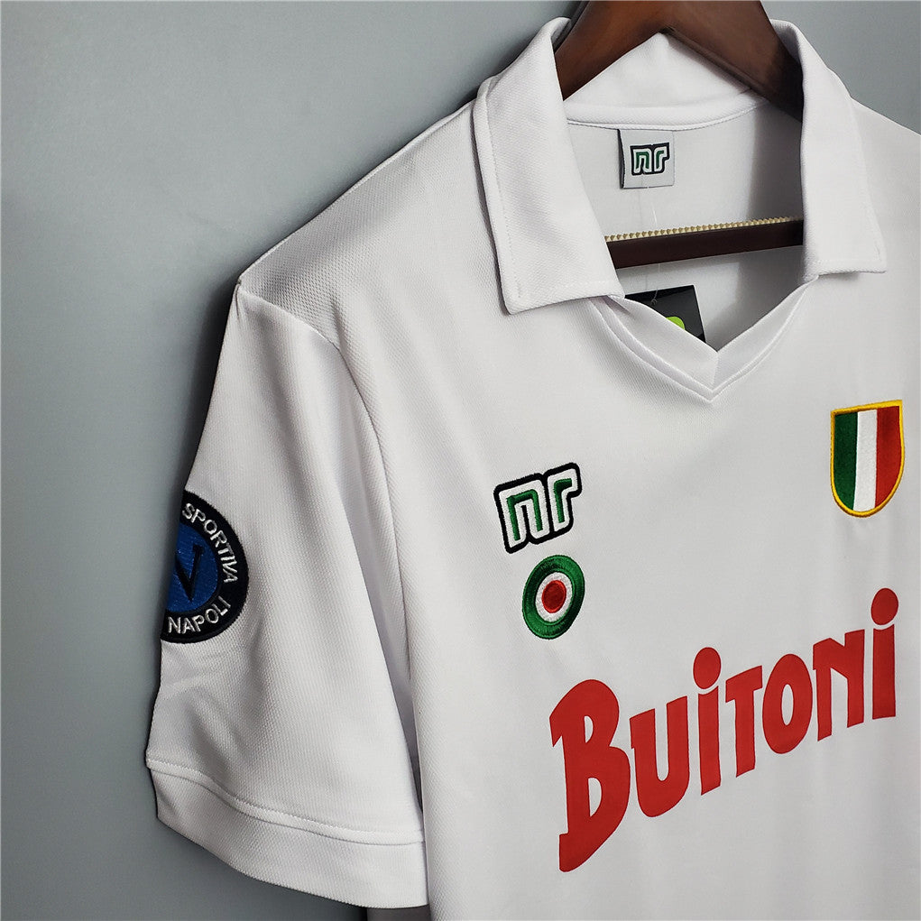 Napoli Away Shirt White 1987/88