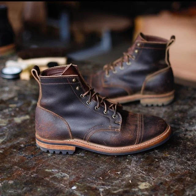 Retro Low Heel Herren Casual All-Match Herren Kurze Stiefel