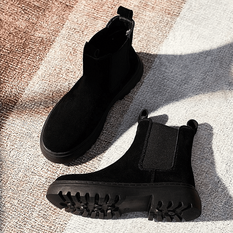Orthopädische Stiefeletten für Damen mit dicker Sohle