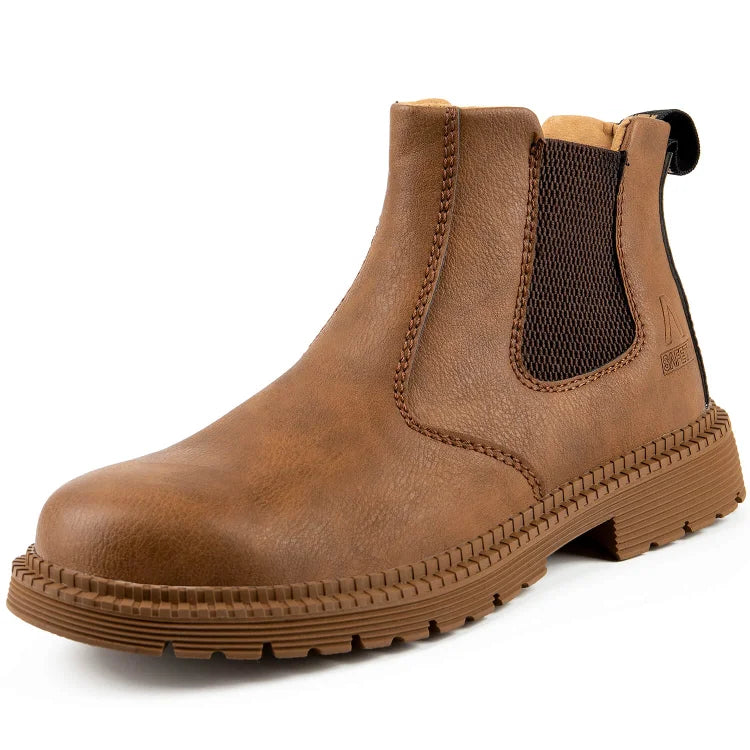 Wasserdichte Slip-On-Stiefel mit Stahlkappe