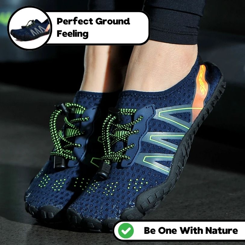 Bequeme Barfuß Einlegesohlen Schuhe - Dunkelblau