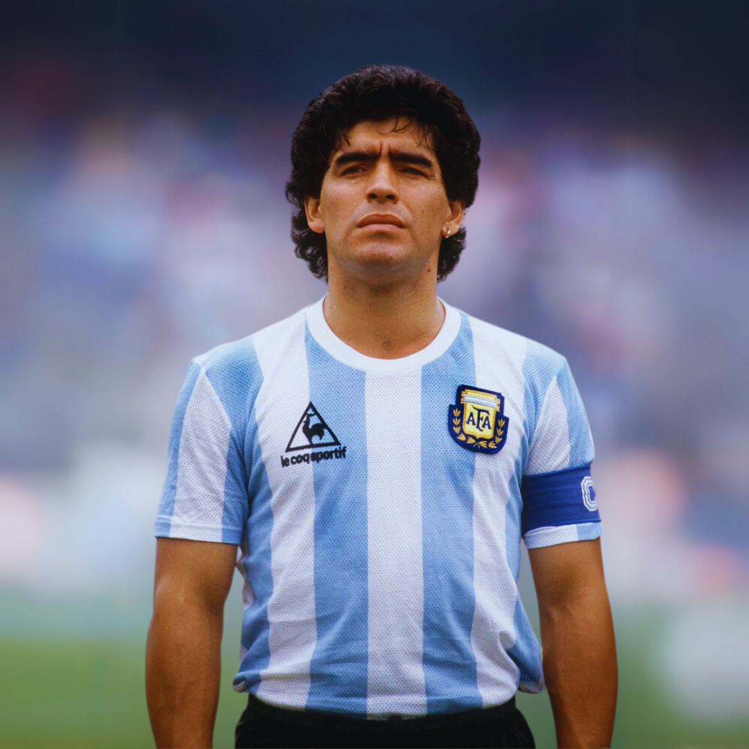 Maradona Argentina home jersey 1986 World Cup Victory