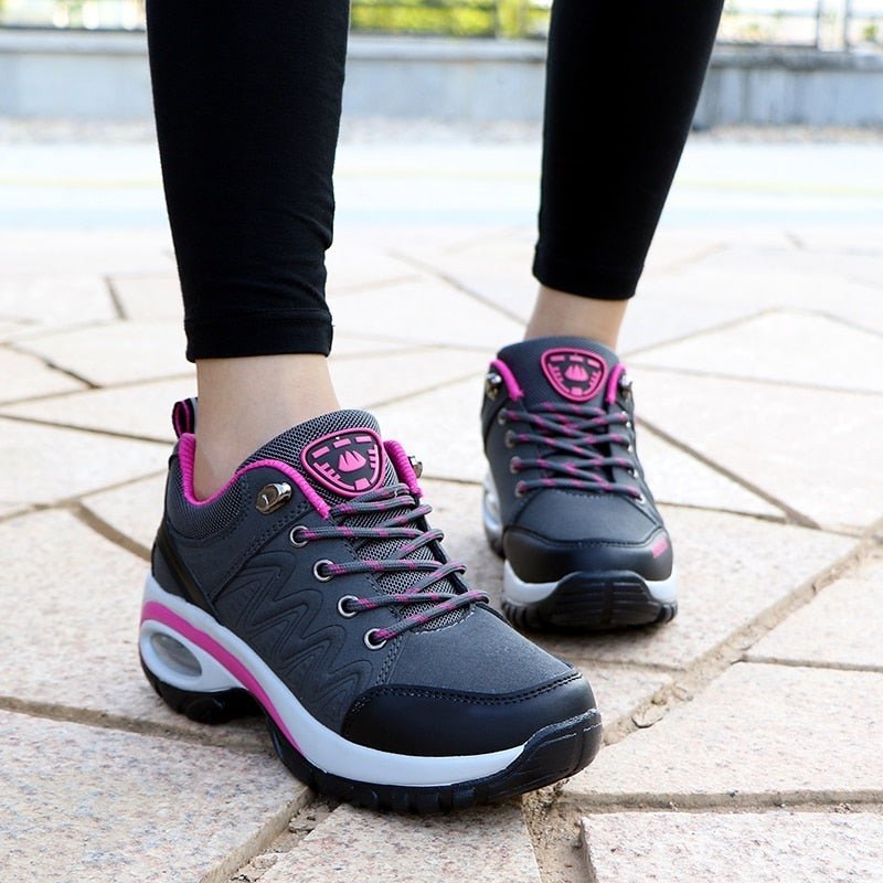 Orthopädische Wanderschuhe - Grau Rosa