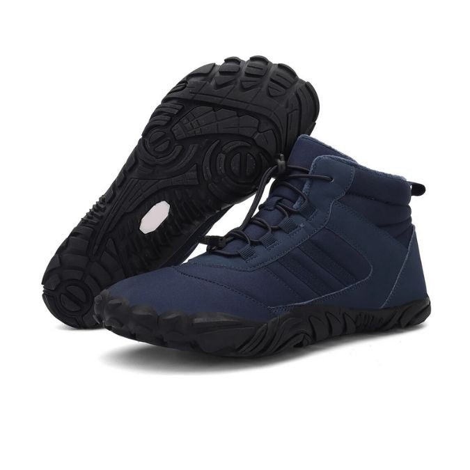 Rutschfeste und wasserdichte Barfuß-Orthopädieschuhe für den Winter - Dunkelblau