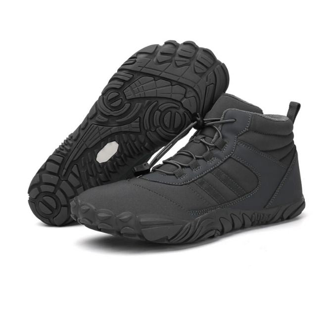 RutschfestewasserdichteBarfußEinlegesohlenWinterschuhe – Grau