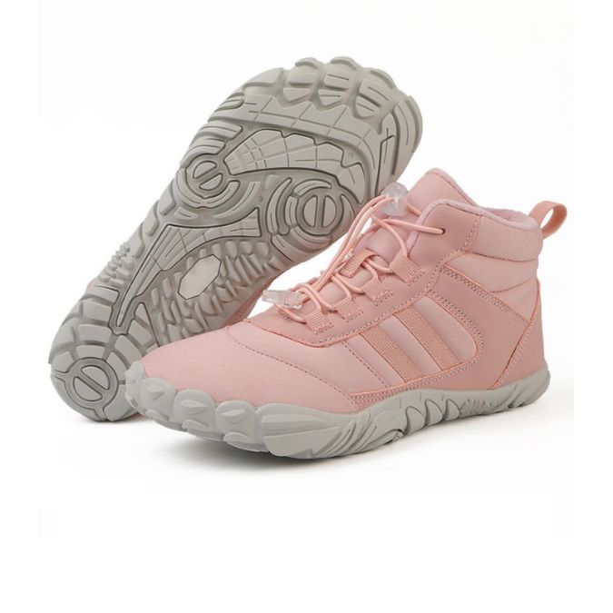 Rutschfeste und wasserdichte Barfuß-Orthopädieschuhe für den Winter - Rosa