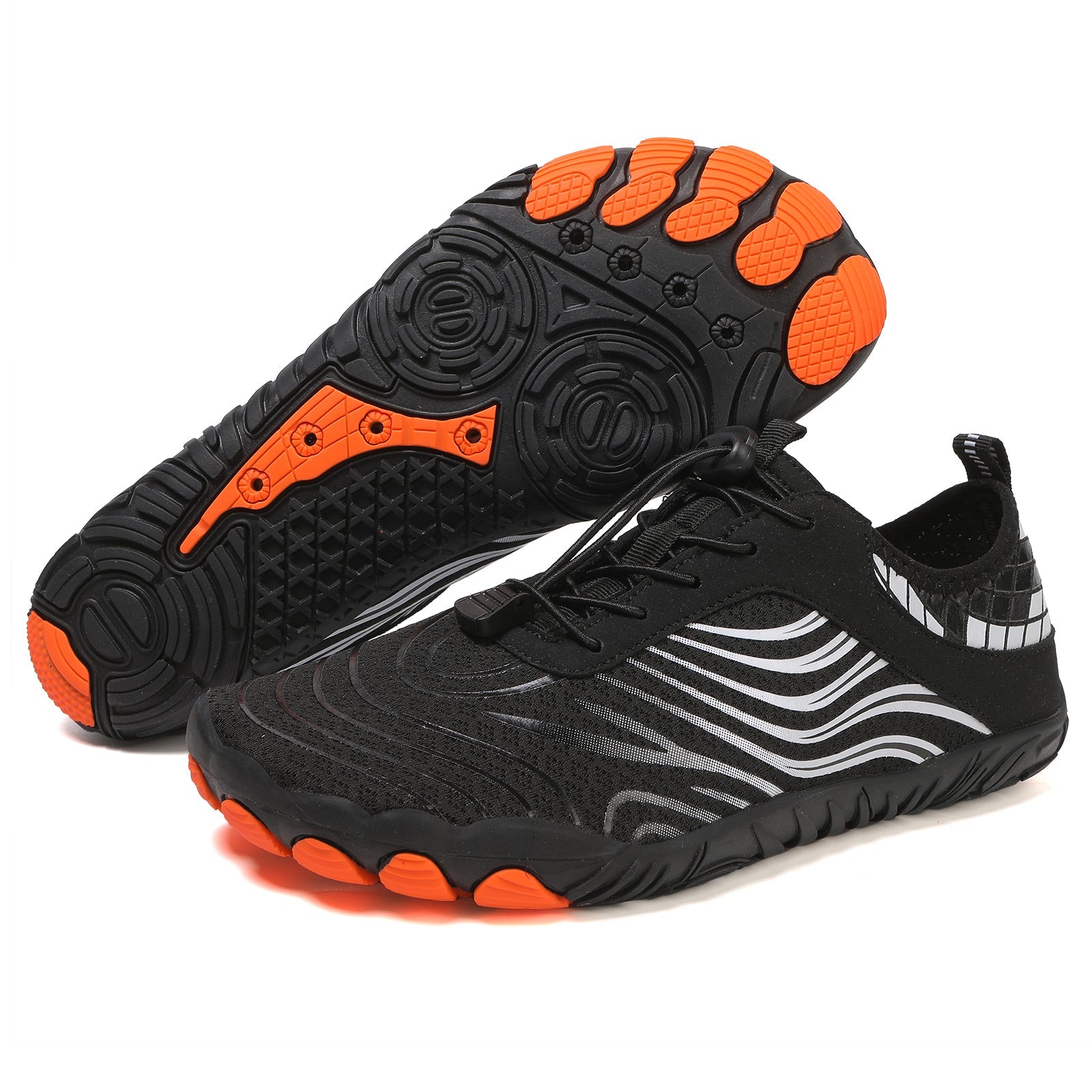 Rutschfeste orthopädische Barfußschuhe - Schwarz