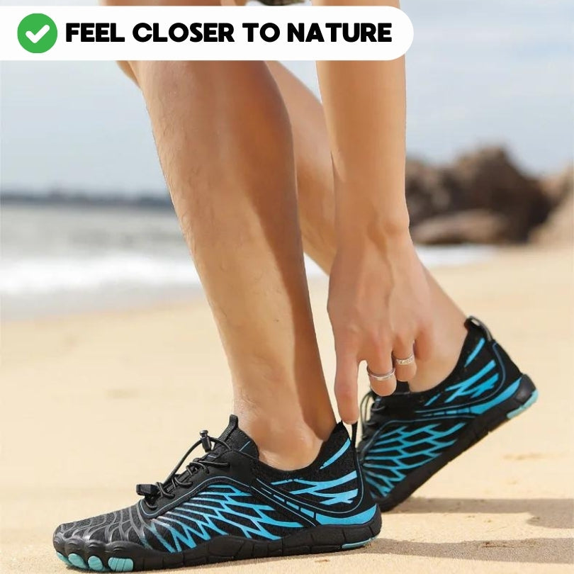 Orthopädische Barfußschuhe mit rutschfester Sohle – Blau